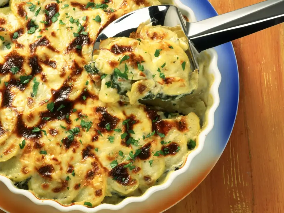Mangold-Rezept mit Kartoffeln und Rahmsauce
